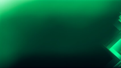Obraz premium Minimalism with Green and Black Gradient Texture and Futuristic Prism Banner Background 
