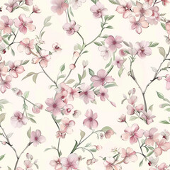 cherry blossom branch pattern