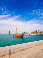 Dhow Boats in Corniche Qatar
