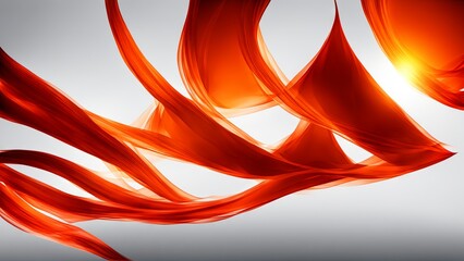 Futuristic technology minimalistic banner backdrop with abstract red and orange texture 