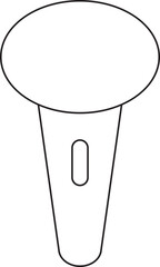 Microphone Thin Line Icon