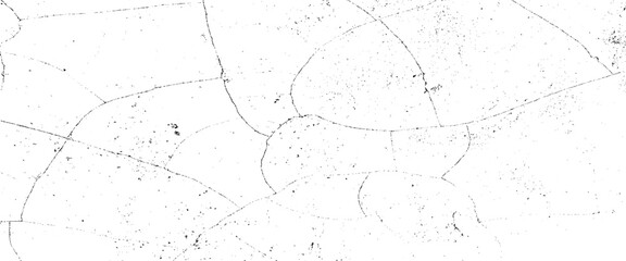Vector white black grey wall, floor with pattern and cracks, texture Transparent background.