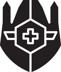 Shield Glyph Icon