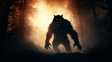 werewolf silhouette