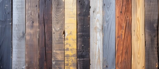 Various types of wood in different settings