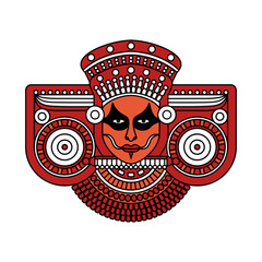 Theyyam Vector Illustration