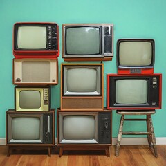 Collection of Vintage Televisions