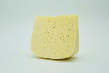 Cheese of soft varieties. The product is ready to use. White background.
