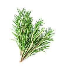 Rosemary herbal on white backgrounds