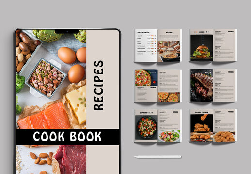 Cook Book Template Layout