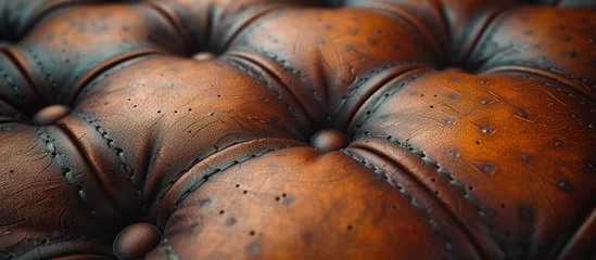 Fotobehang detail of leather furniture © KRIS