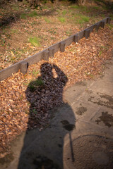 カメラマンの影