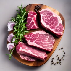 fresh raw meat