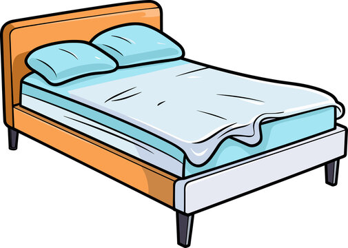 Bed clipart design illustration