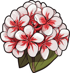 Beautiful flower clipart design illustration