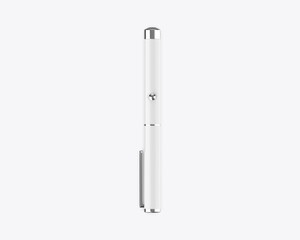 Blank laser pointer pen ready for your design and branding mockup template isolated on white background, 3d illustration.