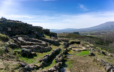 Hill fort of A Saceda (3rd century BC-1st century AD). Cualedro, Ourense, Spain.