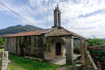 Fototapeta na wymiar Pre-Romanesque church of San Xes de Francelos. Ourense, Galicia, Spain.