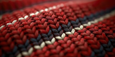 Fototapeta premium wool knitted closeup