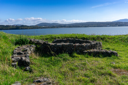 Hill fort of Low Neixon. (5th century BC - 4th century AD). Boiro, Galicia, Spain.