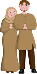 Happy eid mubarak greeting card