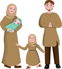 Family first Eid Mubarak with Baby