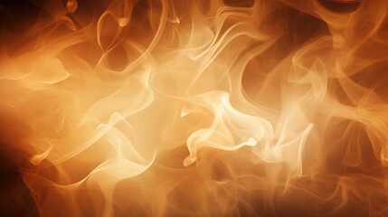 Flame Abstract Background with Ivory Smoke Puffs: Fiery Artistic Texture