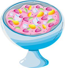 Indonesian food Illustration, iftar food, takjil Illustration, iftar Ramadan