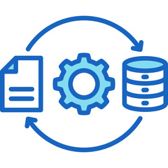 Obraz premium Data Transformation Icon