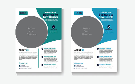 Vector Fyler Design, Corporate Flyer Design, Premium Flyer Design