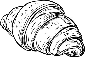 Croissant clipart design illustration 