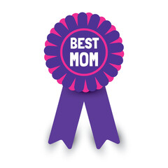 Mother's Day badge.Mother's day badge vector.World Greatest #1 Mom grunge badge set