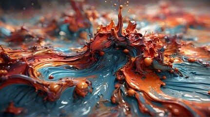 amazing wallpapers, 3d,  beautifull, drippy abstract, highly detailed sharp focus, --chaos 60