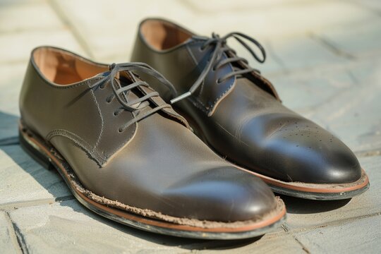 replacing wornout soles on mens dress shoes