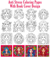 Anti stress coloring book page for adult Coloring book page for adult.