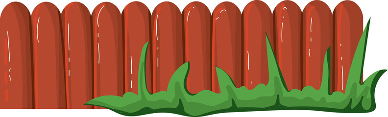 Wooden Fence Sign Isolated