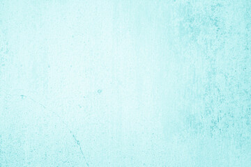 Pastel blue and white concrete stone texture for background in summer wallpaper. Cement and sand wall of tone vintage. Decorative abstract wall of light cyan color painted, Beautiful mint green decor.