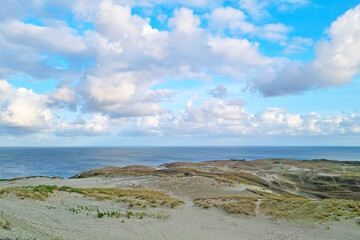 A view from above of the seashore. Rest at the seaside