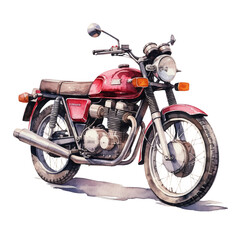Obraz na płótnie Canvas motorcycle isolated on white background