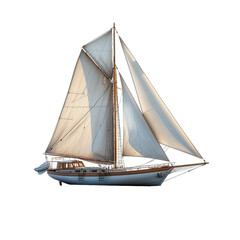 Obraz premium sailboat isolated on transparent background, element remove background, element for design