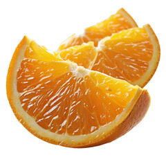 sliced orange isolated on transparent background, element remove background, element for design