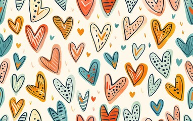 Fototapeta premium hearts background