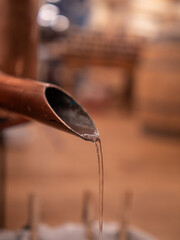 Alcohol jet  from  Copper  Distillery Still