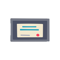 modern diploma cartoon vector illustration