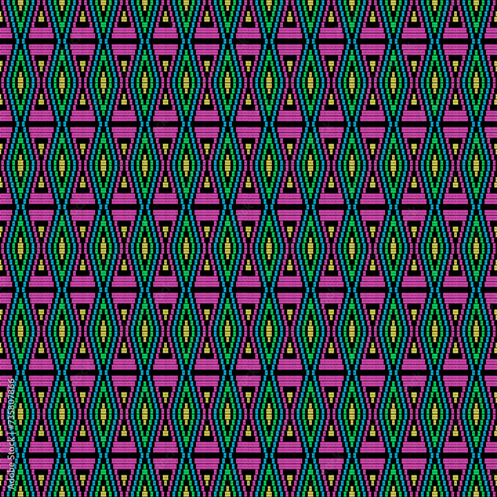 Poster geometric shapes seamless pattern texture design