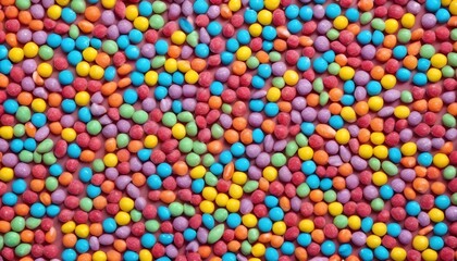 Fototapeta na wymiar Aerial view of colorful sucker hard sugar candies background