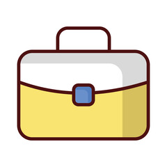 Briefcase icon vector stock illustration.
