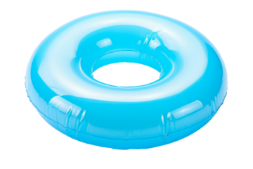 Colorful swim inflatable ring or rubber ring isolated on background, summer vacation concept,  swim tube for pool.