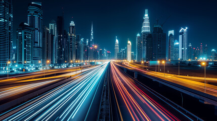 Traffic flow through the veins of the urban landscape.