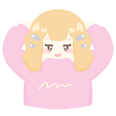 Sigh ennui girl♪PNG